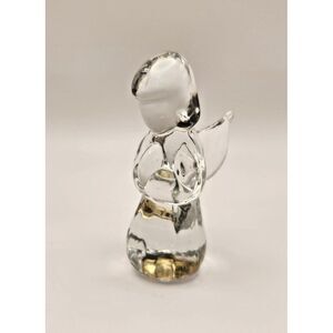 Two's Company Hand Blown Heavy Glass Angel‎ Paperweight Small Figurine
